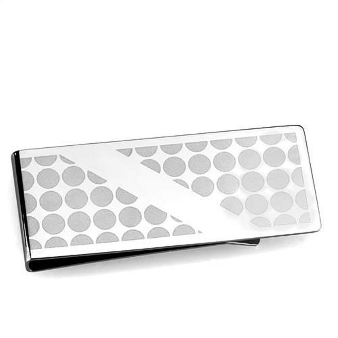 Picture of Alamode TK2082 Men High Polished Stainless Steel Money Clip with No Stone in No Stone