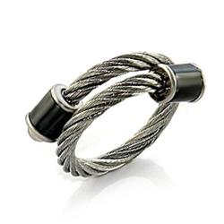 Women Stainless Steel Ring with No Stone in No Stone - Size 7