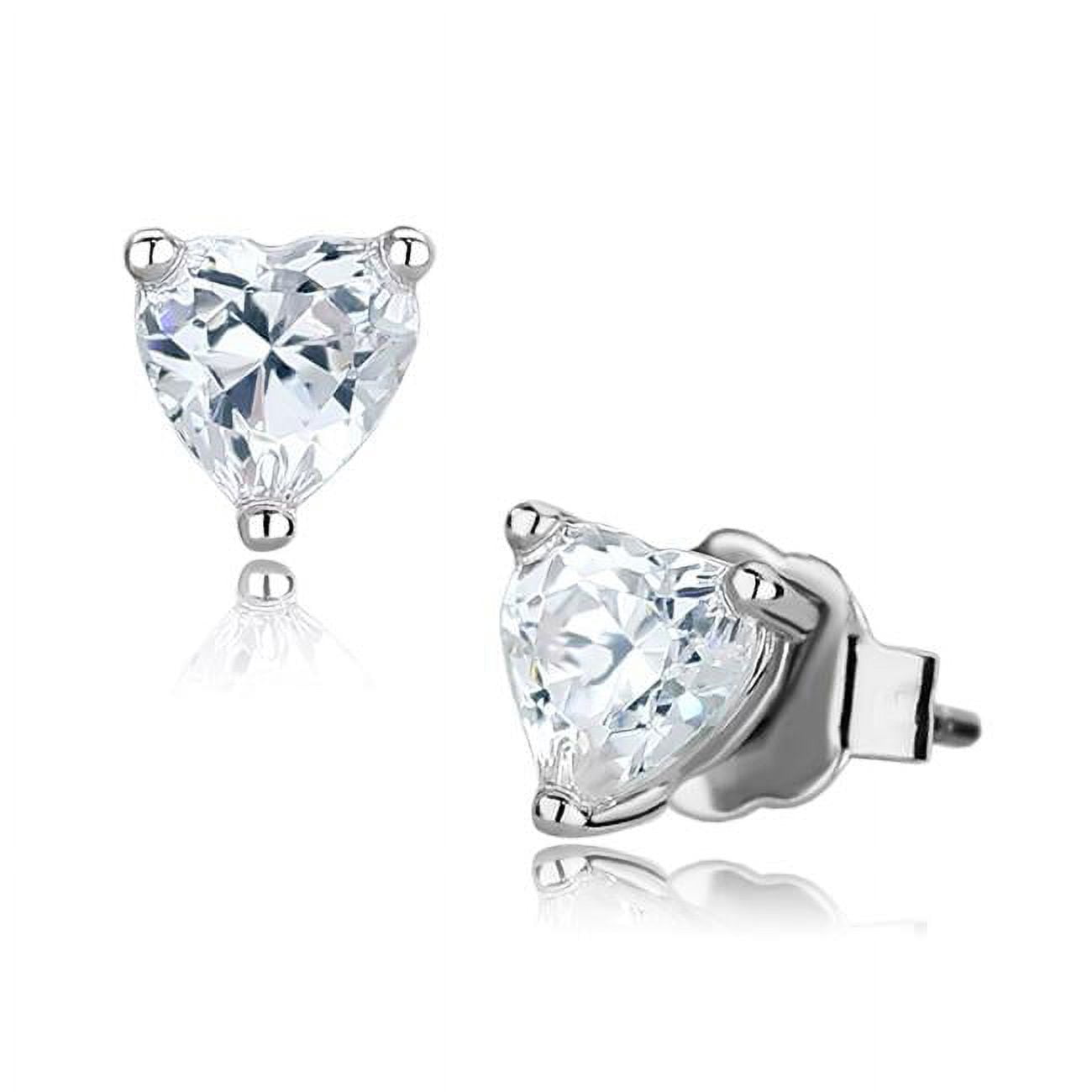 Picture of Alamode LO4170 Women Rhodium Brass Earrings with AAA Grade CZ in Clear