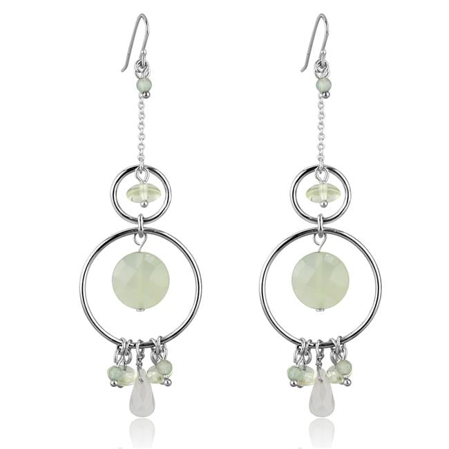 Women Silver 925 Sterling Silver Earrings with Synthetic in Multi Color
