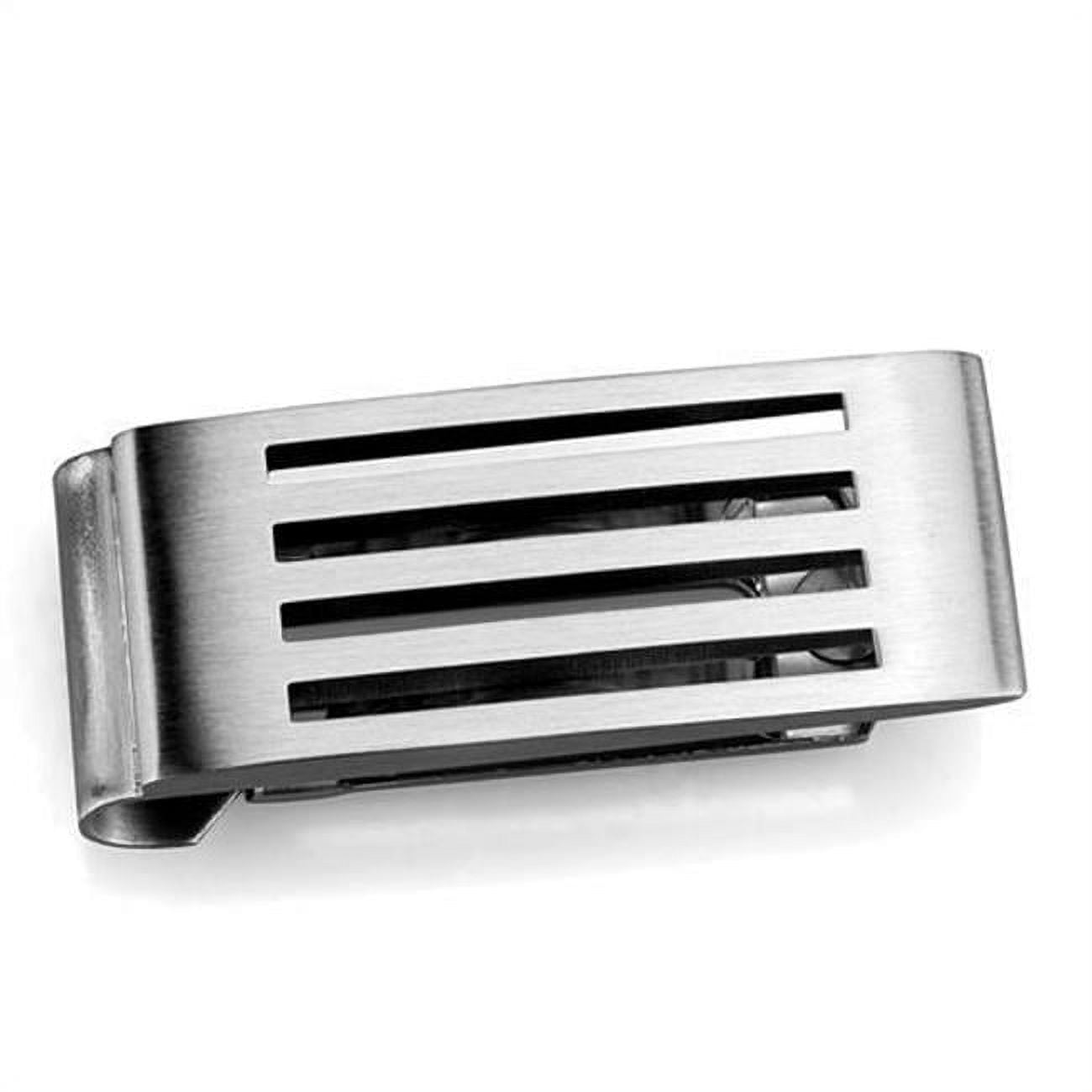 Picture of Alamode TK2074 Men High Polished Stainless Steel Money Clip with No Stone in No Stone