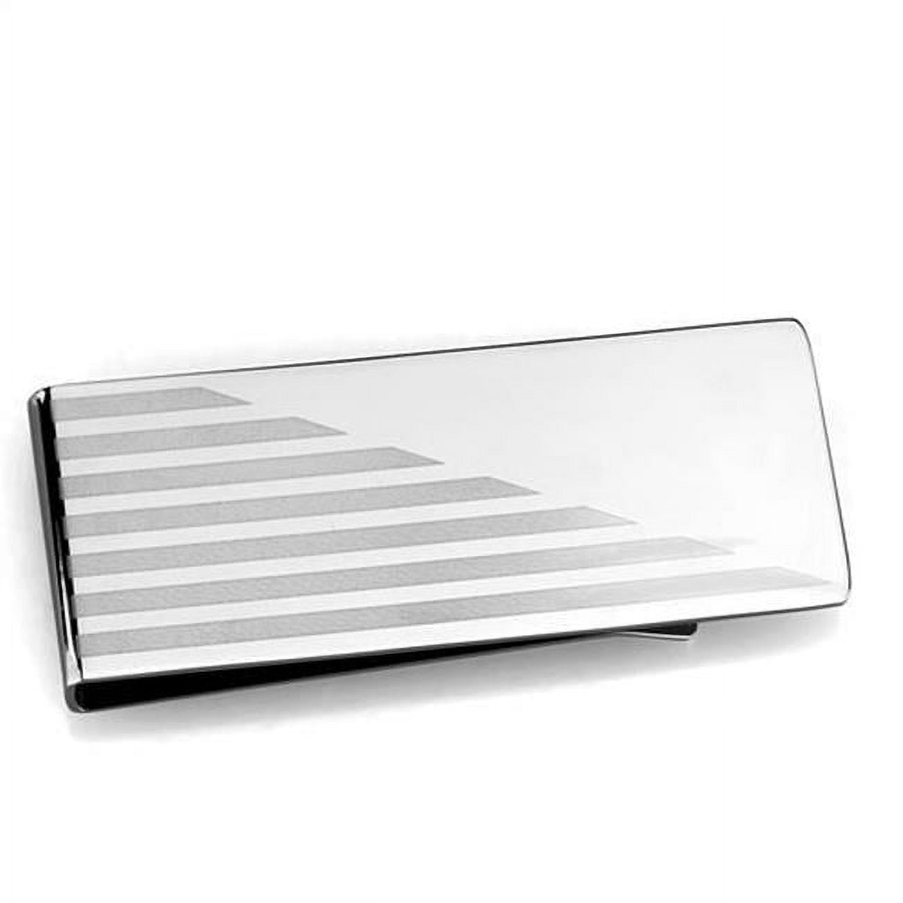 Picture of Alamode TK2077 Men High Polished Stainless Steel Money Clip with No Stone in No Stone