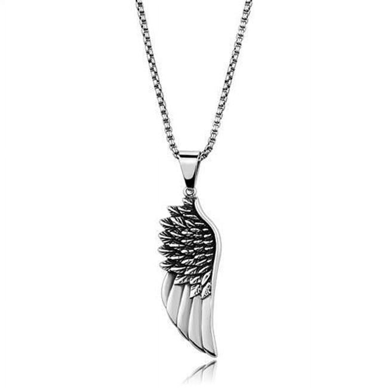 TK2002-20 Men High Polished Stainless Steel Necklace with No Stone in No Stone - 20 in.
