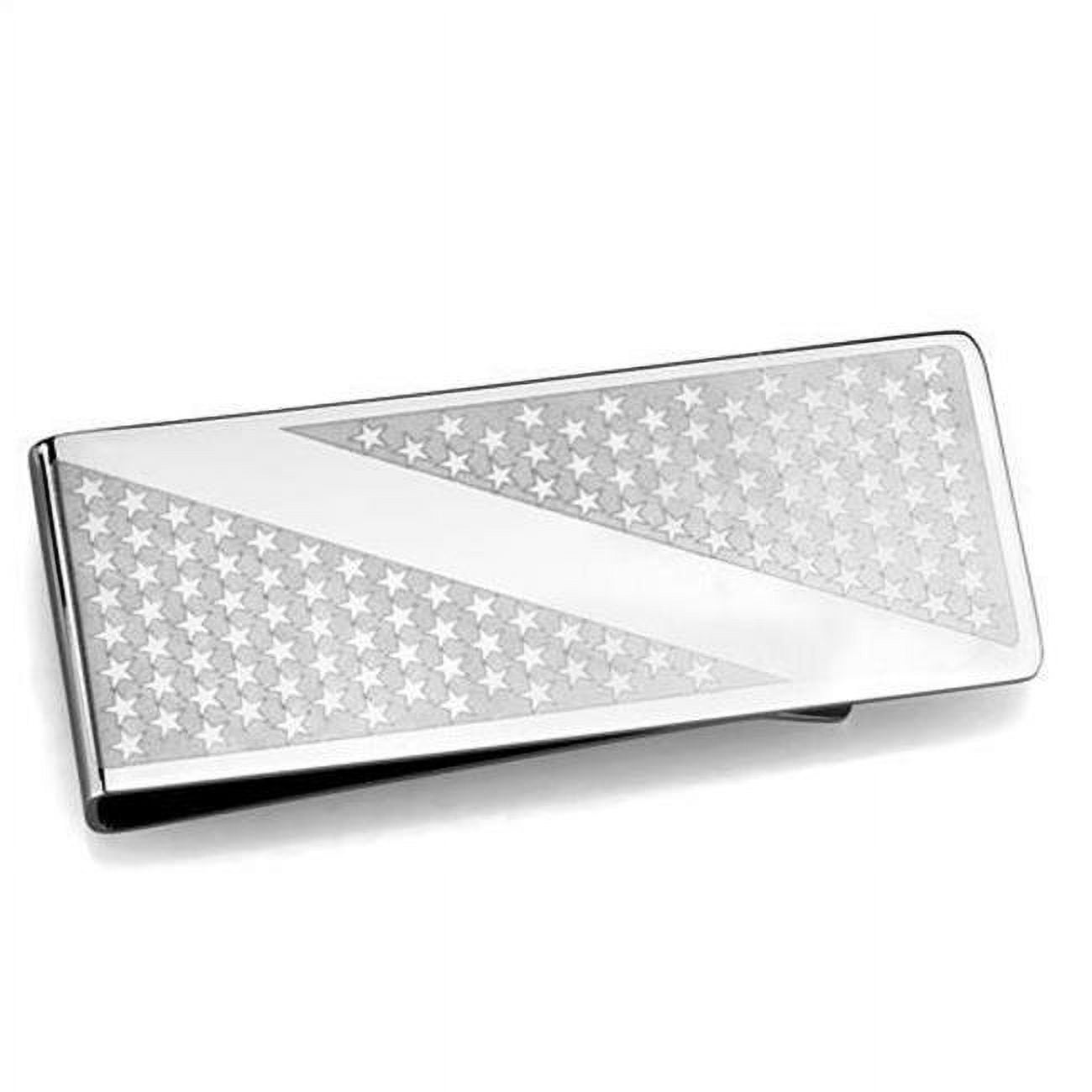 Picture of Alamode TK2080 Men High Polished Stainless Steel Money Clip with No Stone in No Stone