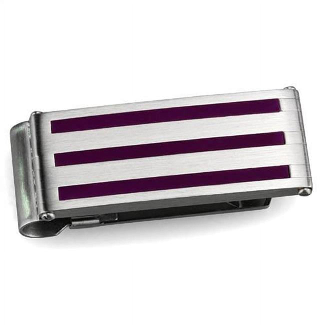 Picture of Alamode TK2086 Men High Polished Stainless Steel Money Clip with No Stone in No Stone