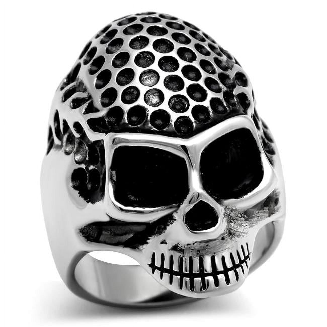 TK306-11 Men High Polished Stainless Steel Ring with No Stone in No Stone - Size 11