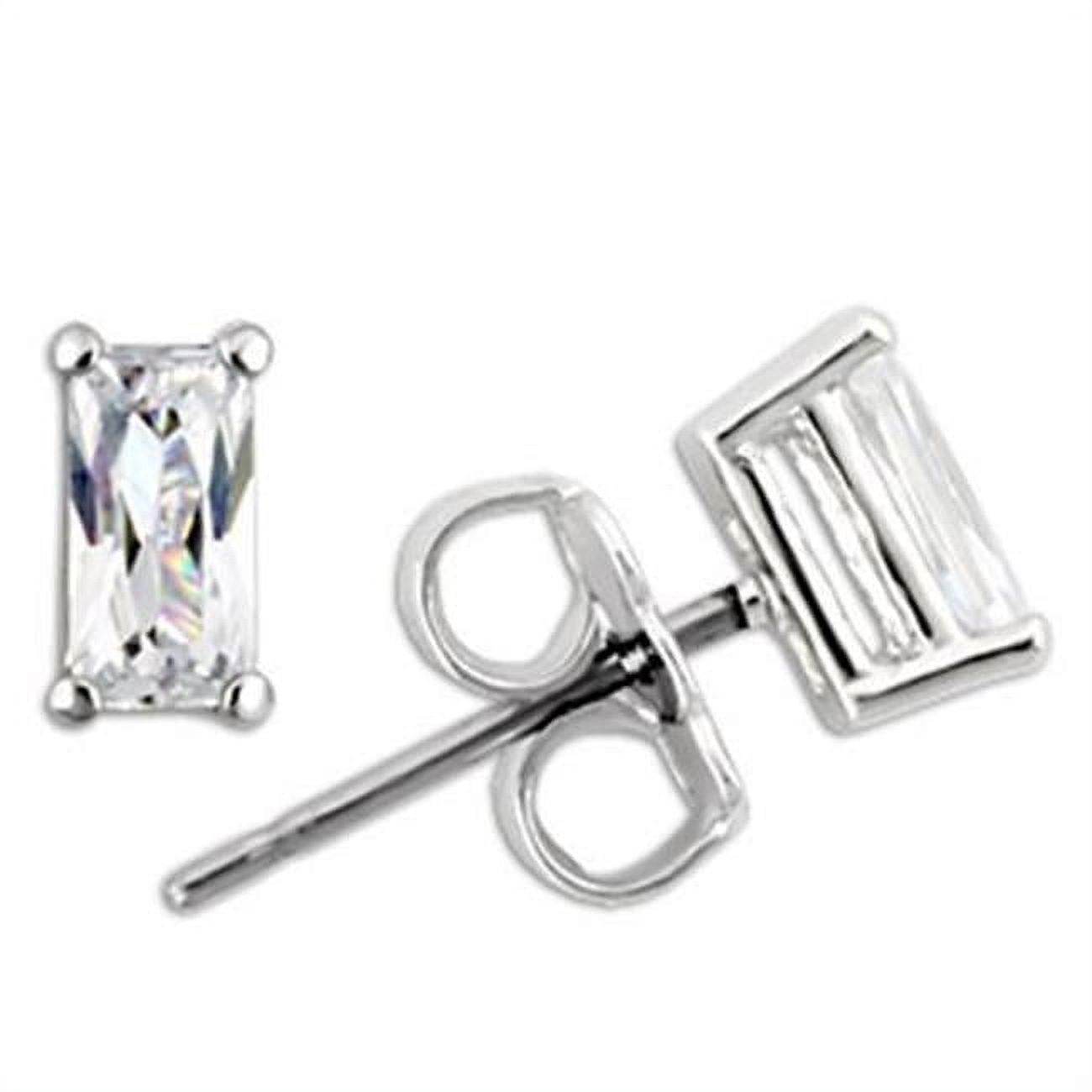 Picture of Alamode 0W161 Women Rhodium 925 Sterling Silver Earrings with AAA Grade CZ in Clear