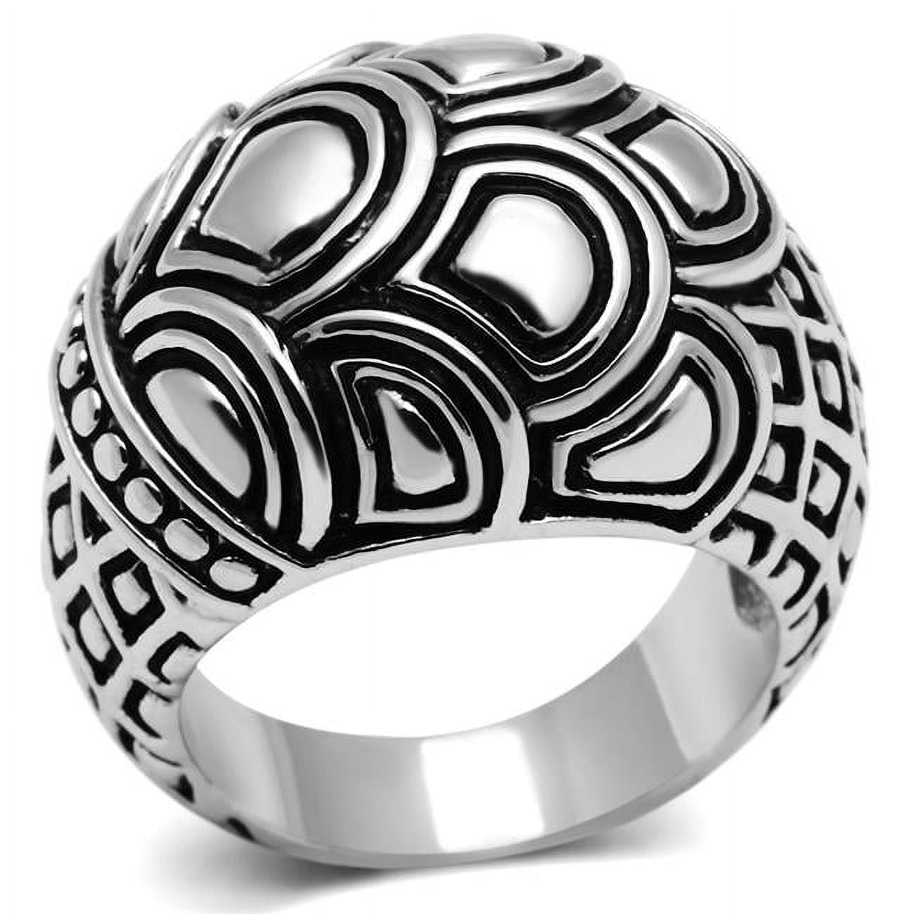 Women Rhodium Brass Ring with No Stone in No Stone - Size 8