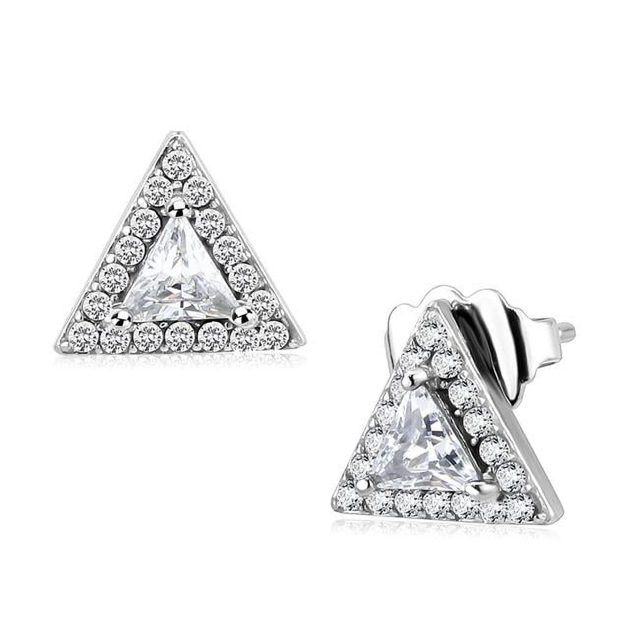 Picture of Alamode DA327 Women No Plating Stainless Steel Earrings with AAA Grade CZ in Clear