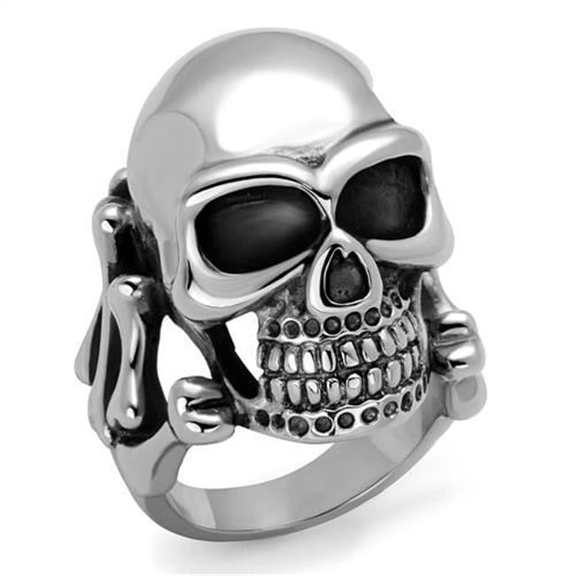 TK2246-11 Men High Polished Stainless Steel Ring with No Stone in No Stone - Size 11