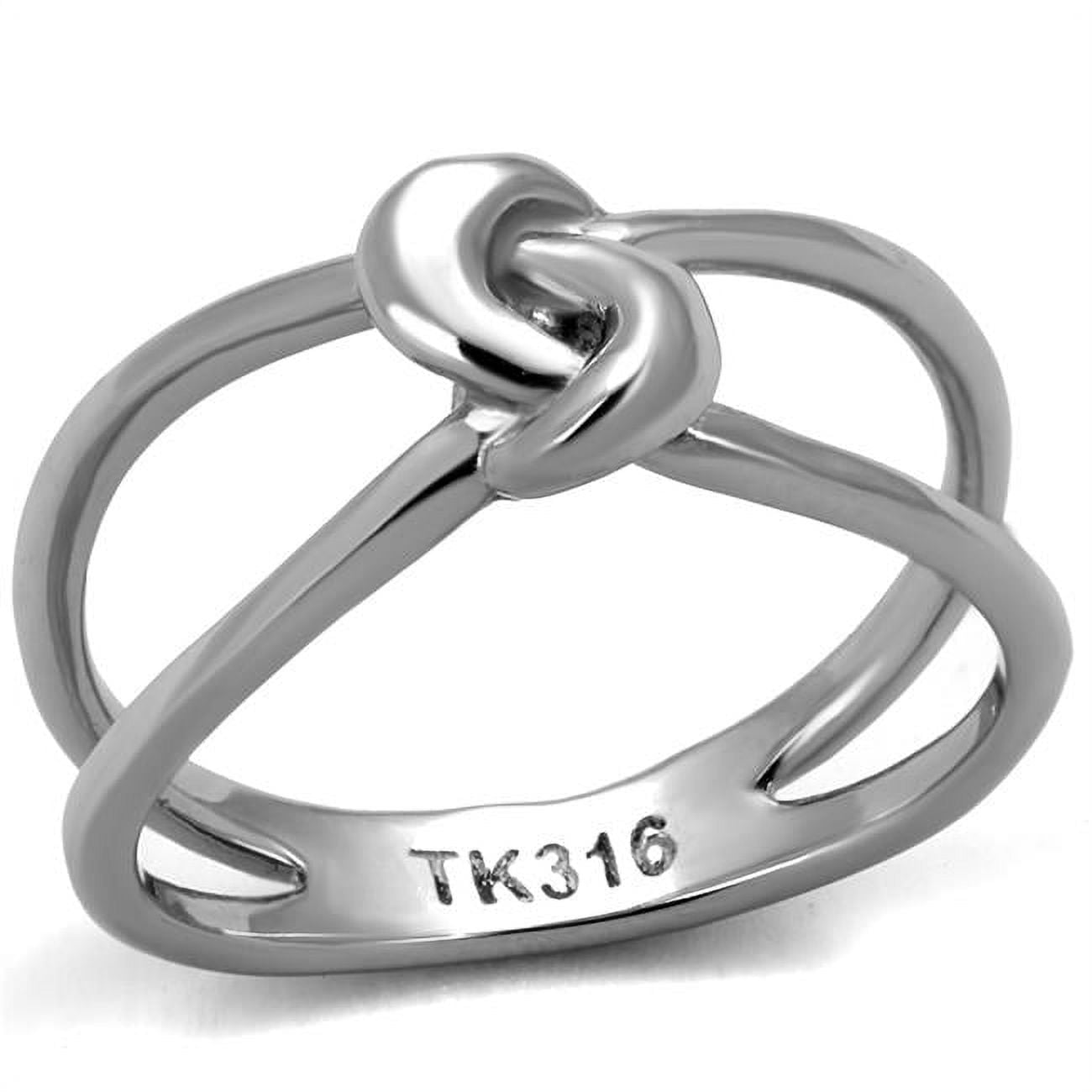 Women High Polished Stainless Steel Ring with No Stone in No Stone - Size 6