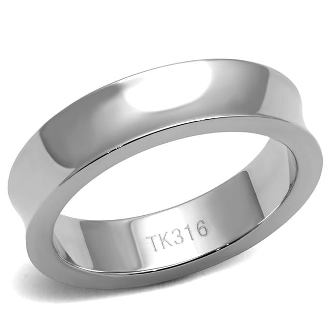TK2561-11 Men High Polished Stainless Steel Ring with No Stone in No Stone - Size 11