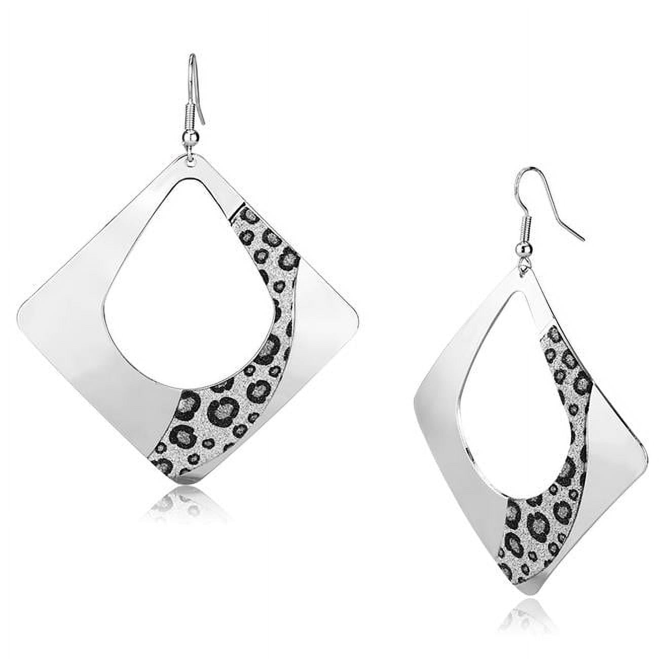Picture of Alamode LO2718 Women Rhodium Iron Earrings with No Stone in No Stone