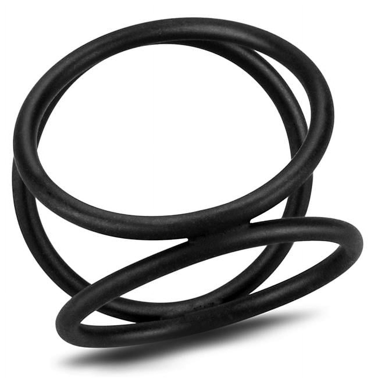 Women Ruthenium Brass Ring with No Stone in No Stone - Size 5