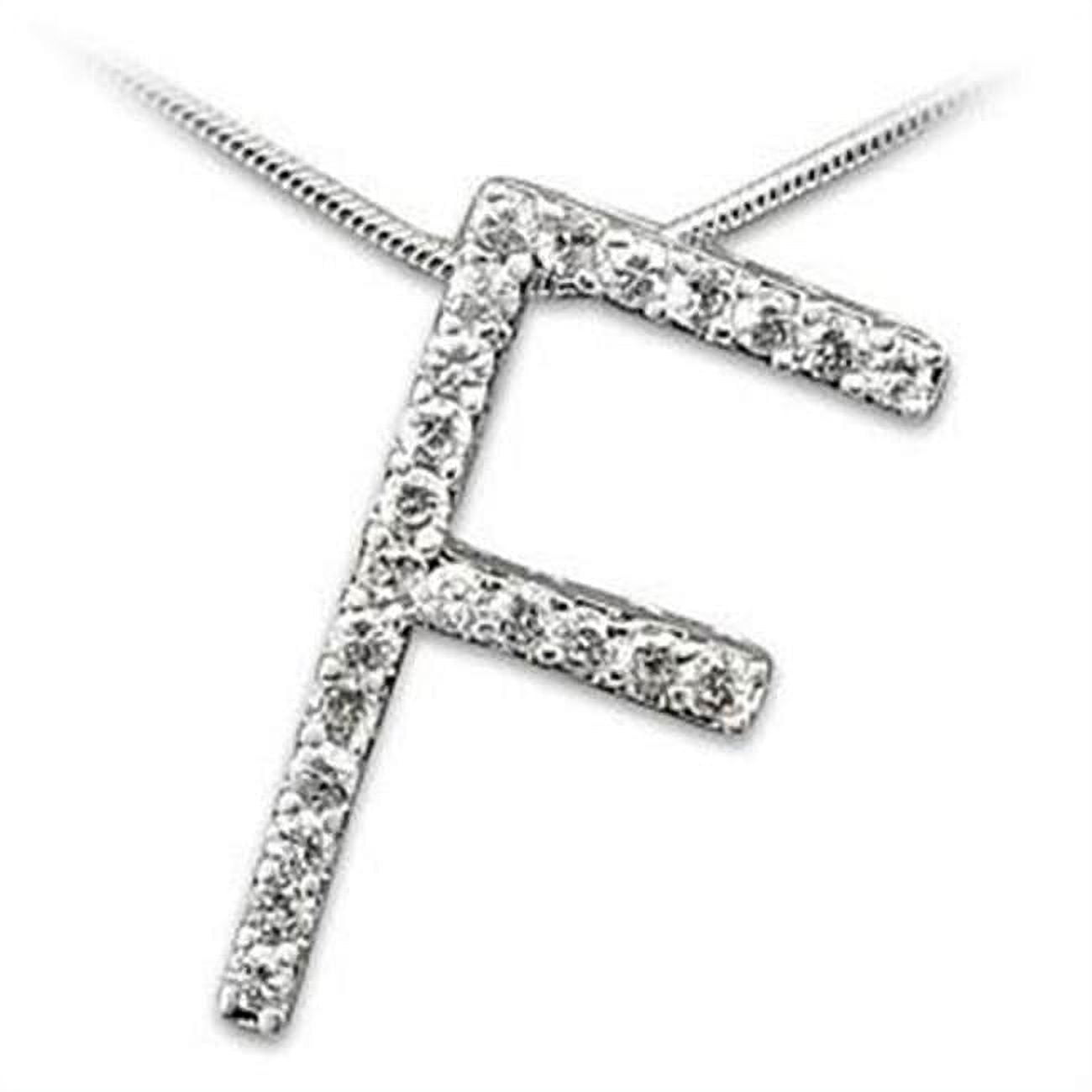 Picture of Alamode LOA257 Women High-Polished 925 Sterling Silver Pendant with AAA Grade CZ in Clear