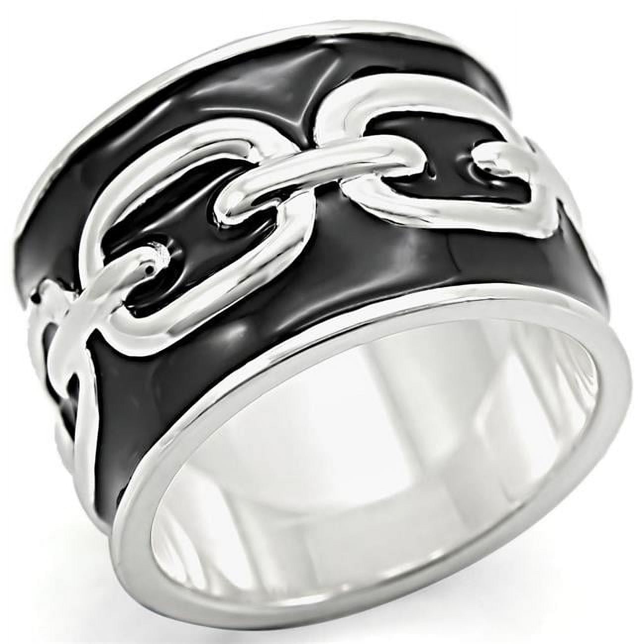 Picture of Alamode LOS378-5 Women Silver 925 Sterling Silver Ring with No Stone in No Stone - Size 5