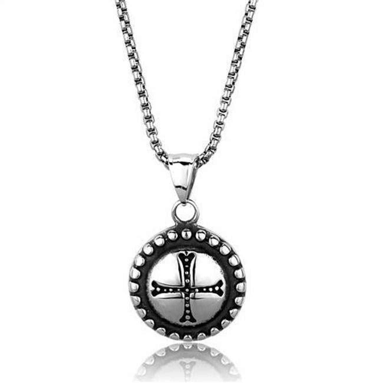 TK2009-20 Men High Polished Stainless Steel Necklace with No Stone in No Stone - 20 in.