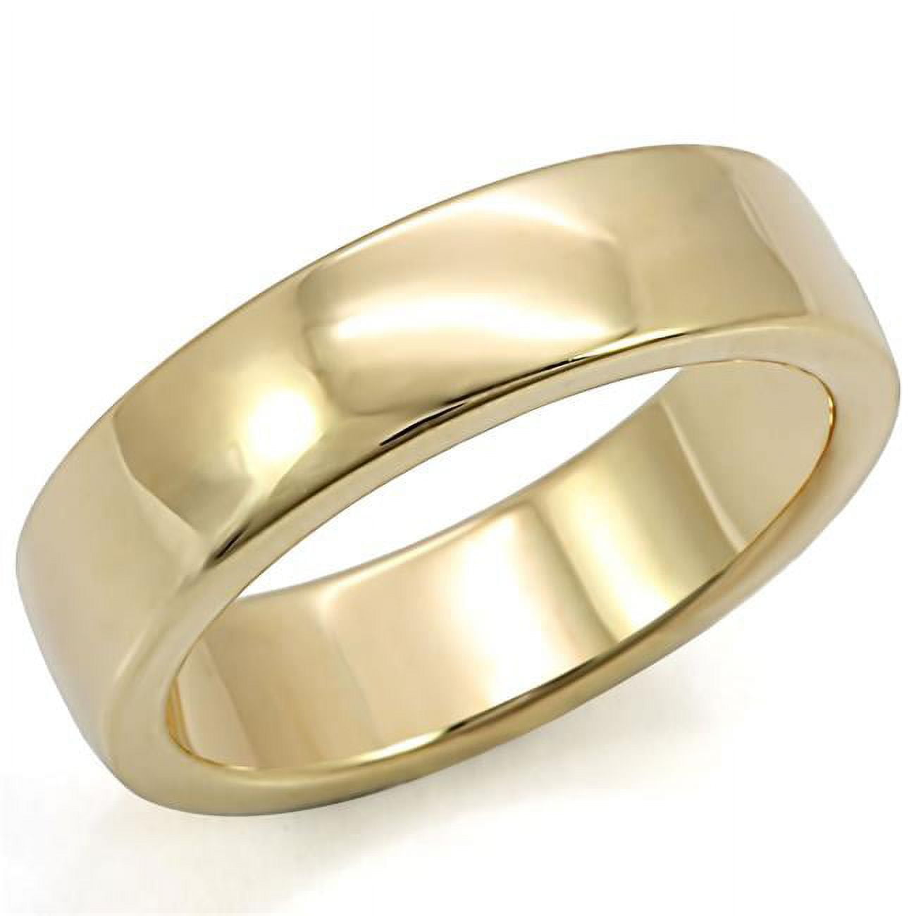 Women Gold Brass Ring with No Stone in No Stone - Size 6