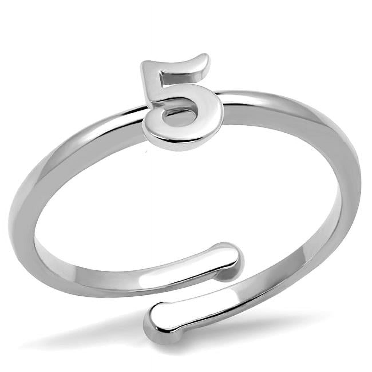 Women Rhodium Brass Ring with No Stone in No Stone - Size 8