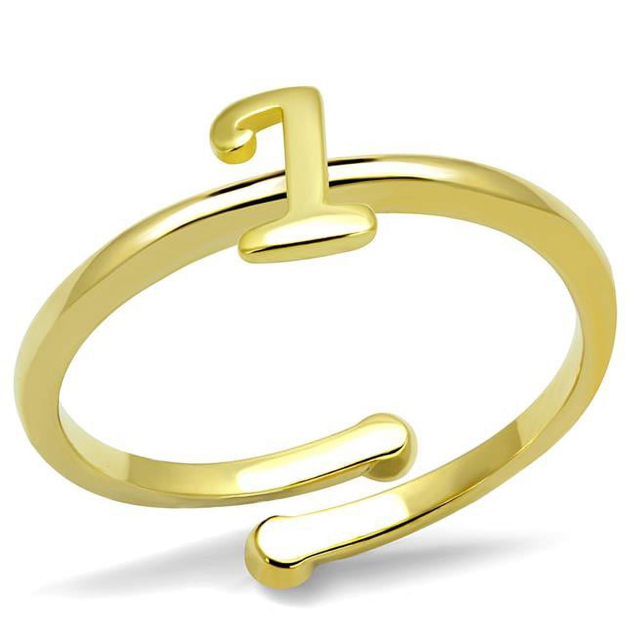 Women Flash Gold Brass Ring with No Stone in No Stone - Size 8