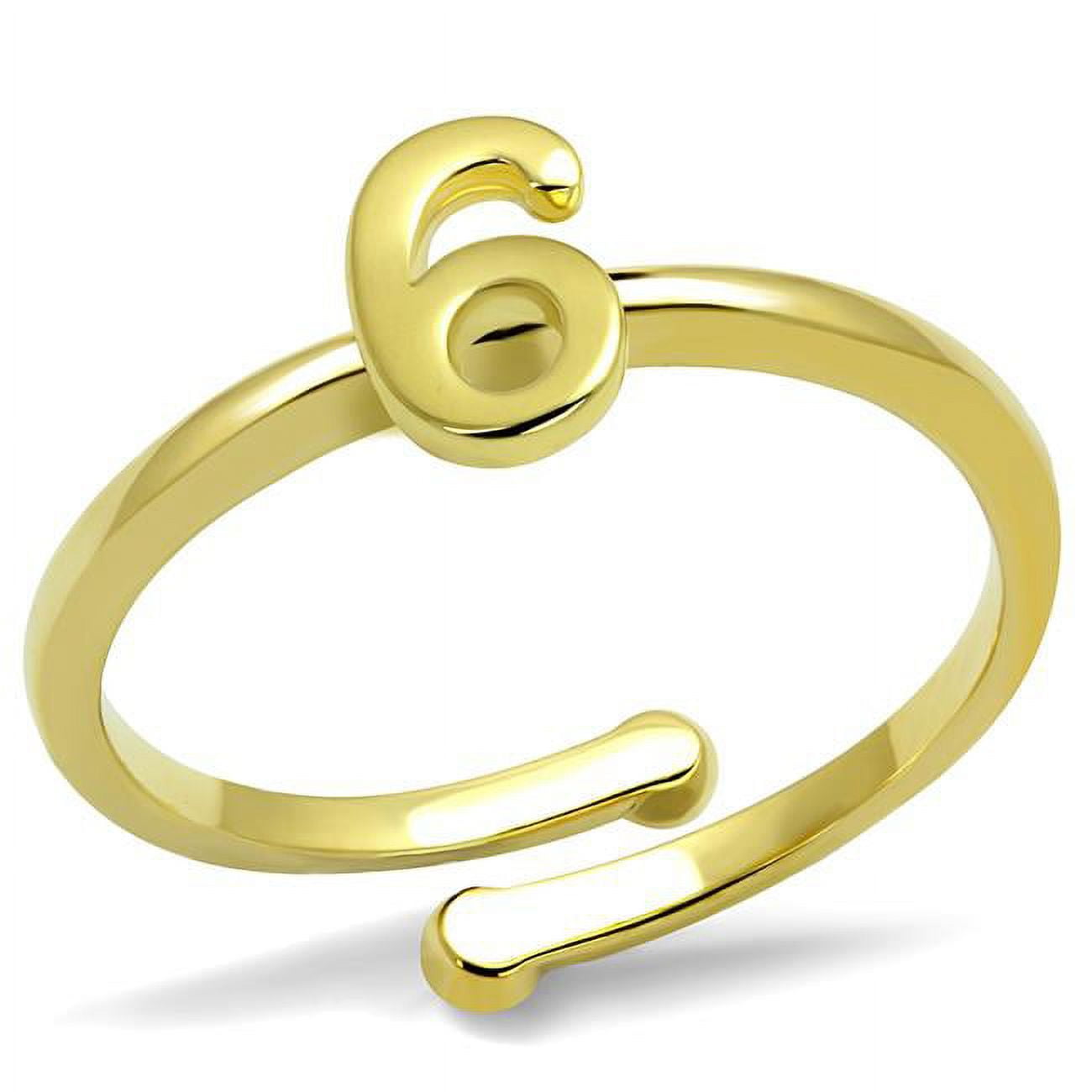 Women Flash Gold Brass Ring with No Stone in No Stone - Size 8