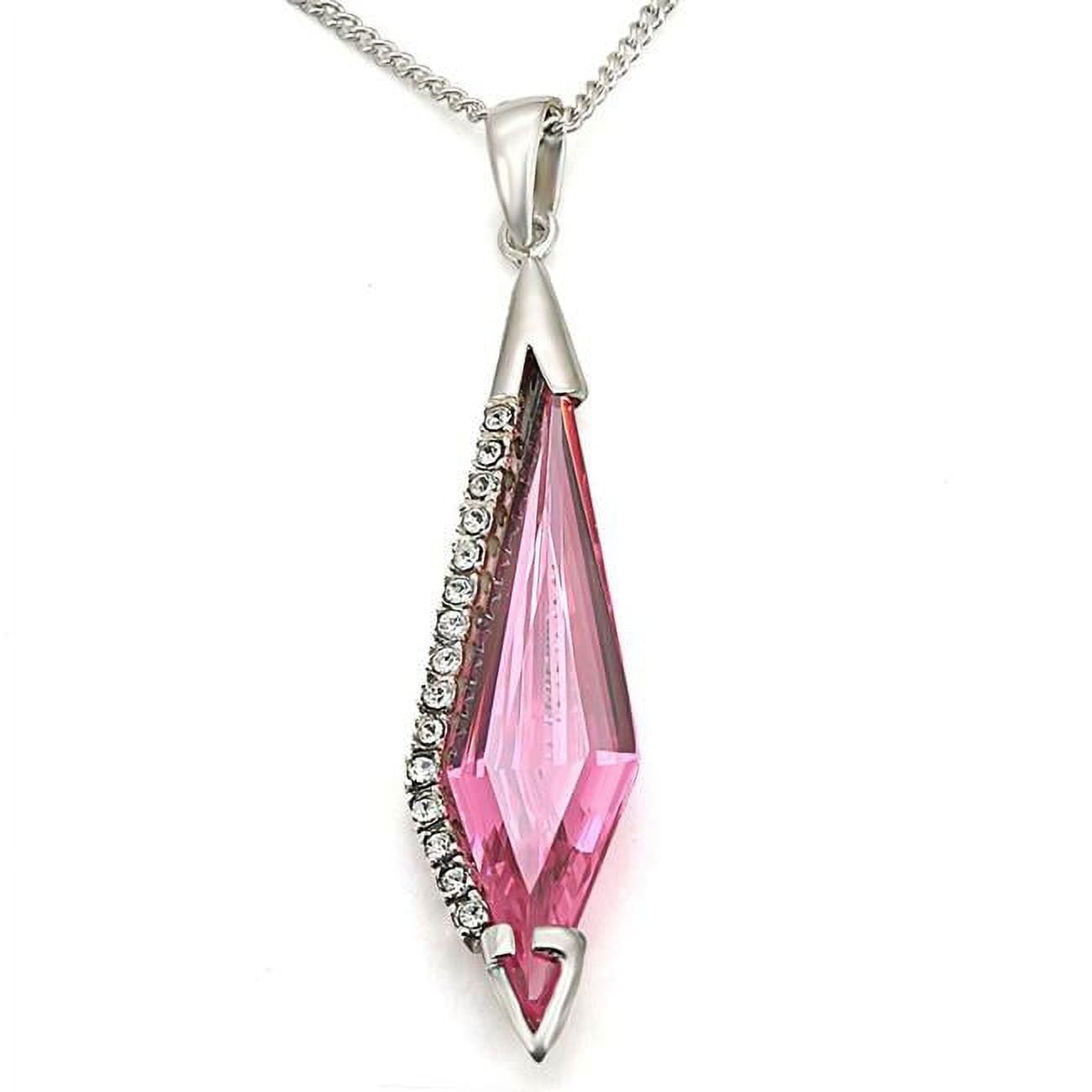 Picture of Alamode LOS473 Women Silver 925 Sterling Silver Pendant with AAA Grade CZ in Rose