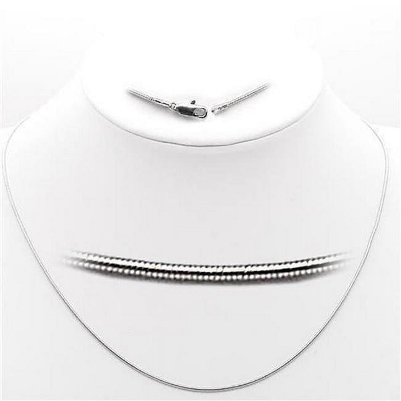Picture of Alamode 35025-16 16 in. High-Polished 925 Sterling Silver Chain with No Stone