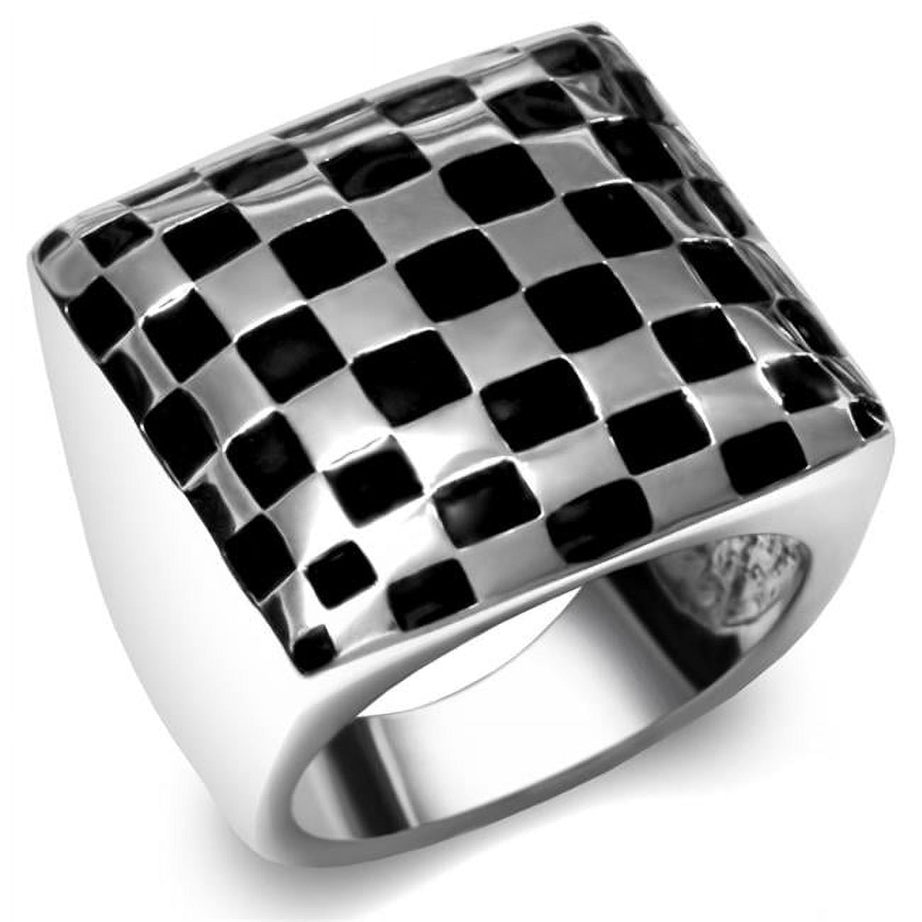 High Polished No Plating Stainless Steel Ring with No Stone, Size 6