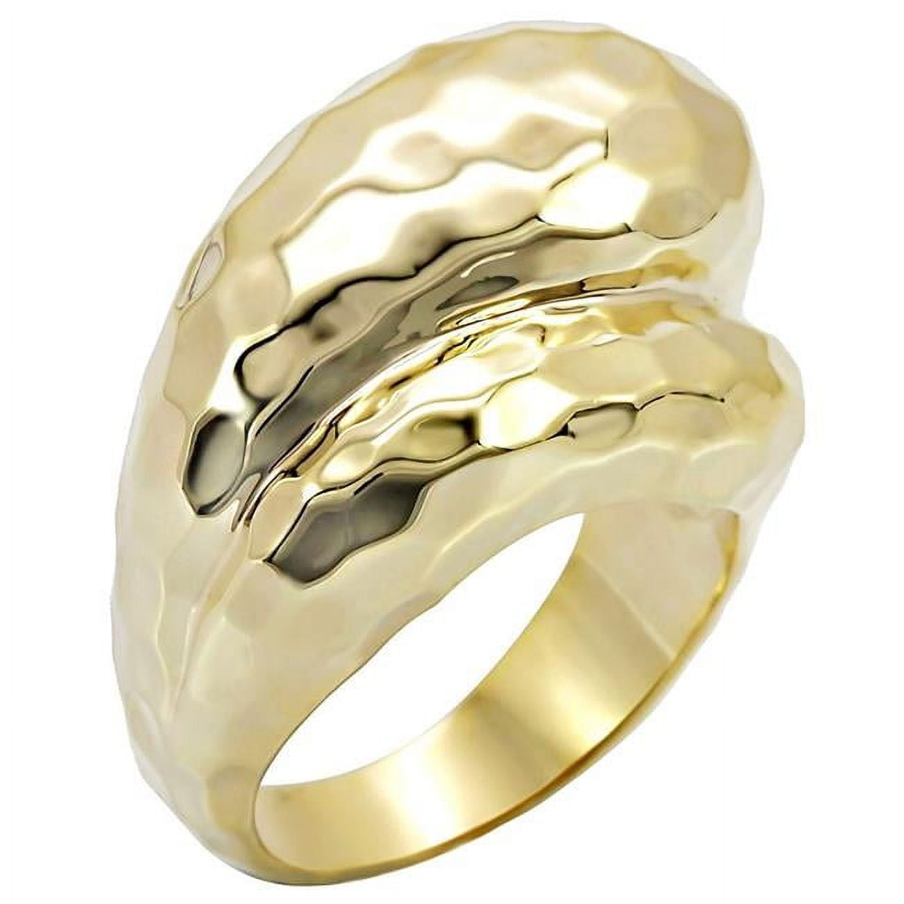 Picture of Alamode 1W036-9 Gold Brass Ring with No Stone, Size 9