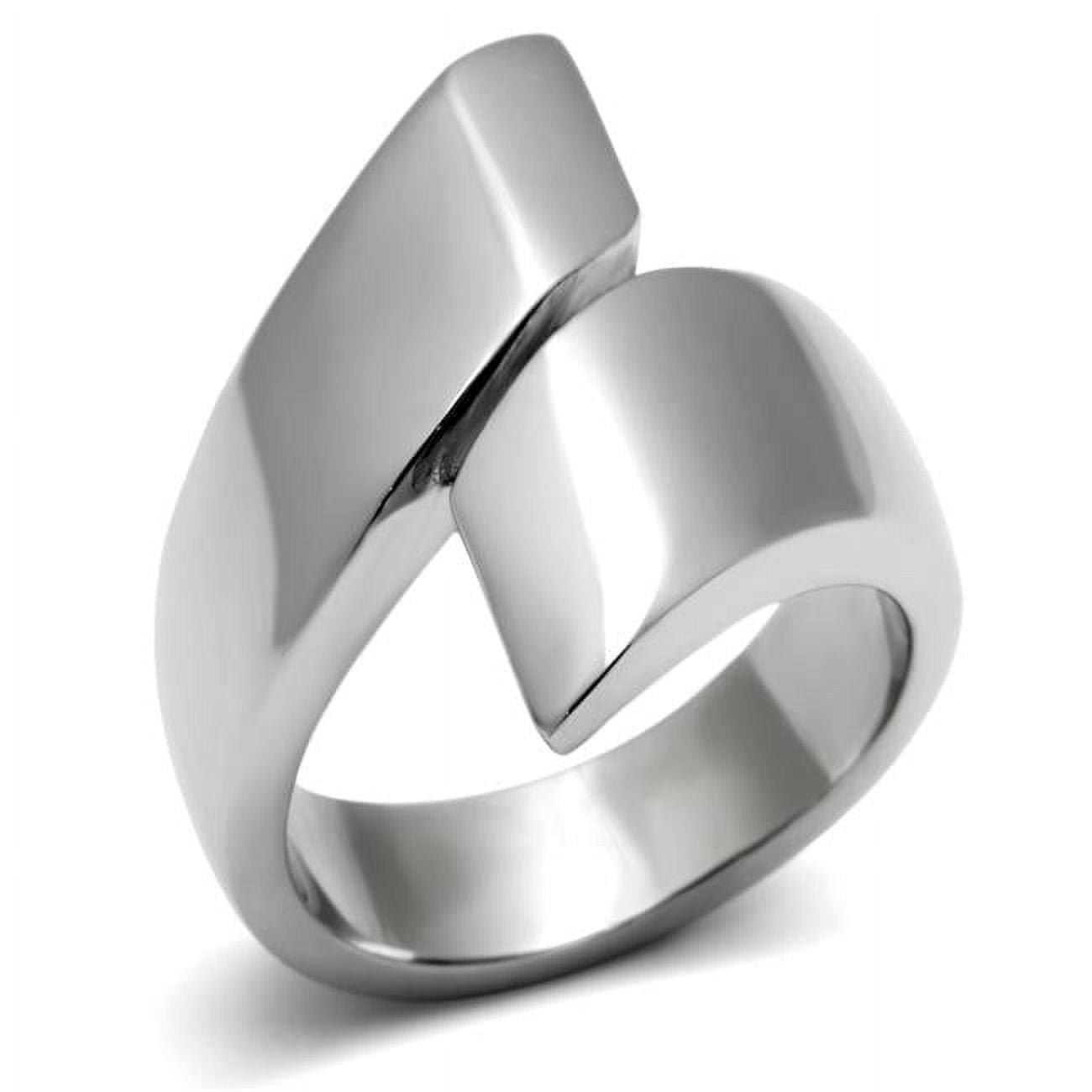 High Polished No Plating Stainless Steel Ring with No Stone, Size 5