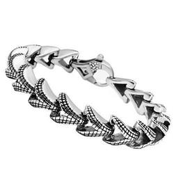 Picture of Alamode TK571-8.5 8.5 in. High Polished No Plating Stainless Steel Bracelet with No Stone