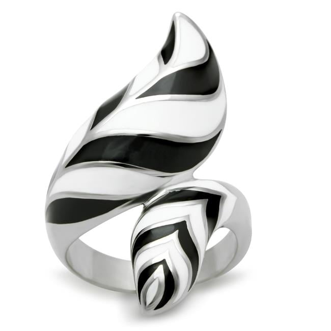 High Polished No Plating Stainless Steel Ring with No Stone, Size 5