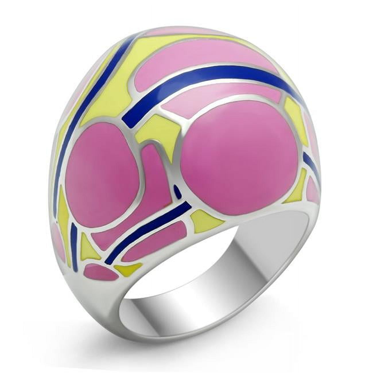 High Polished No Plating Stainless Steel Ring with No Stone, Size 6