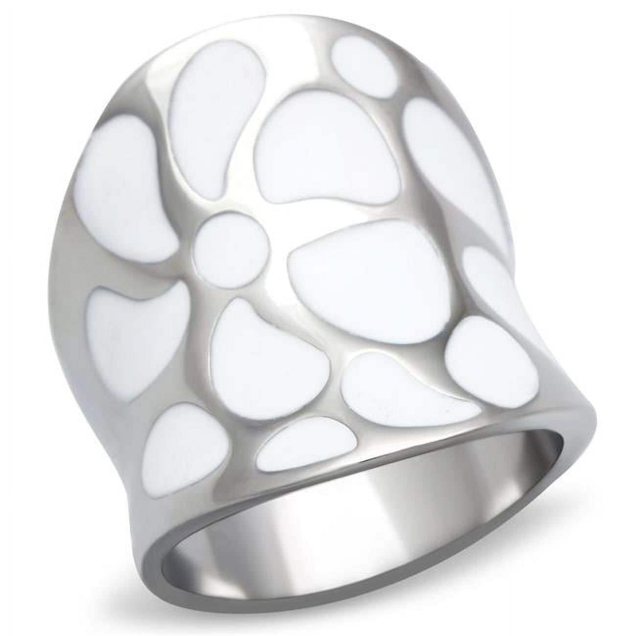 High Polished No Plating Stainless Steel Ring with No Stone, Size 5
