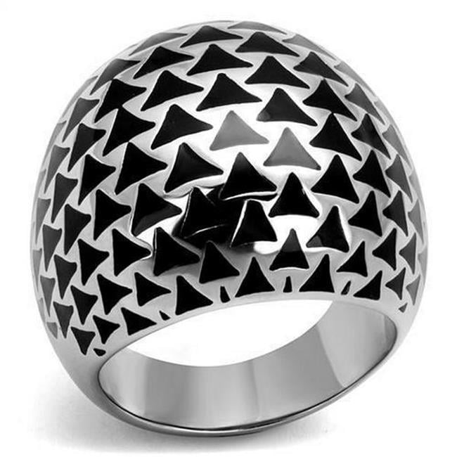 High Polished No Plating Stainless Steel Ring with No Stone, Size 6