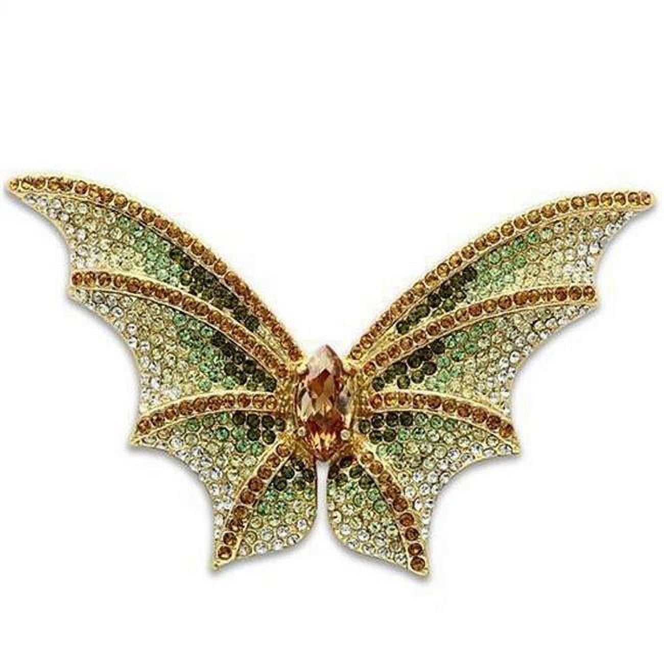 Picture of Alamode LO2400 Gold White Metal Brooches with Top Grade Crystal&#44; Multi Color
