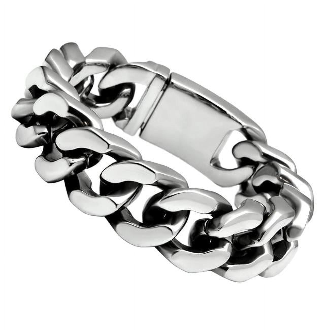 Picture of Alamode TK442-8.5 8.5 in. High Polished No Plating Stainless Steel Bracelet with No Stone