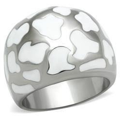 High Polished No Plating Stainless Steel Ring with No Stone, Size 6
