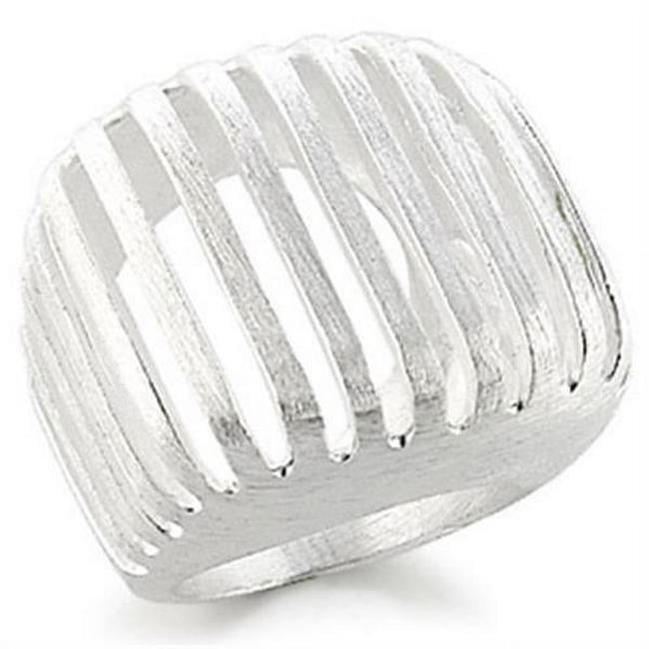Picture of Alamode 9W176-5 Silver Brass Ring with No Stone&#44; Size 5