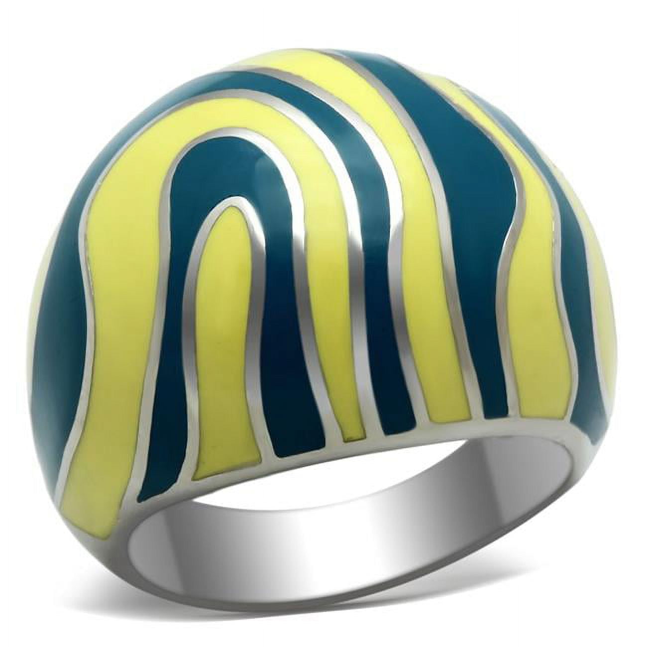 High Polished No Plating Stainless Steel Ring with No Stone, Size 10