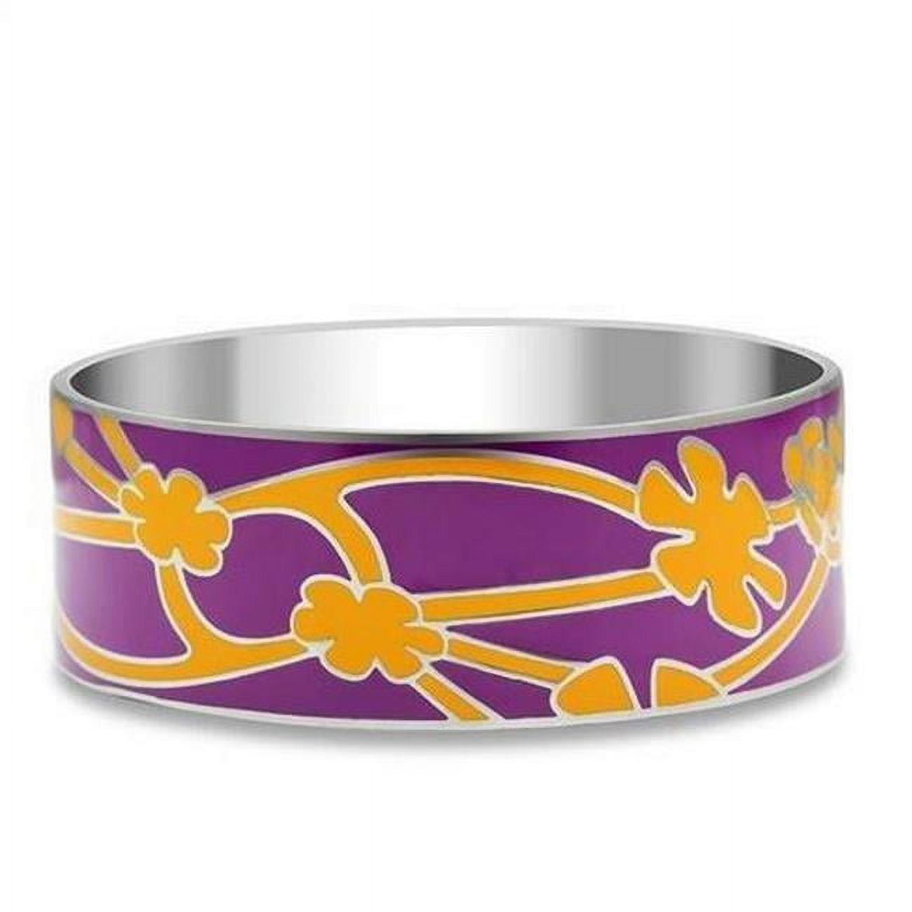 Picture of Alamode TK290-8 8 in. High Polished No Plating Stainless Steel Bangle with Epoxy&#44; No Stone