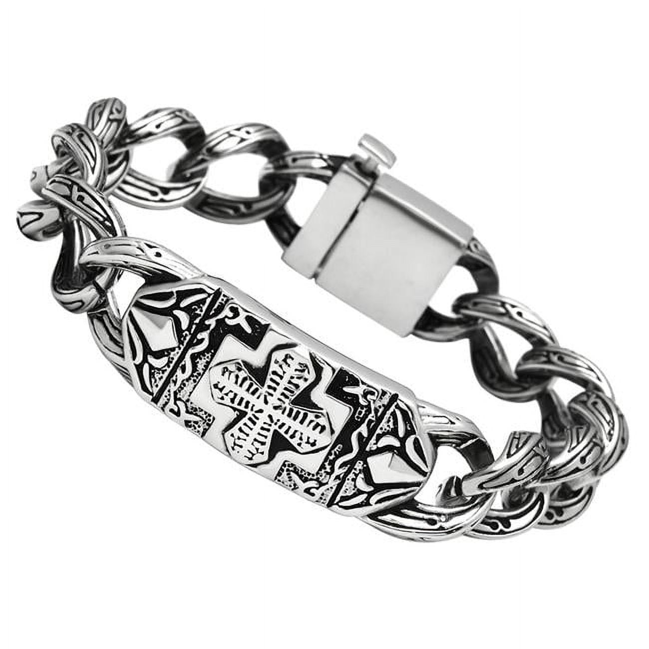 Picture of Alamode TK437-9 9 in. High Polished No Plating Stainless Steel Bracelet with No Stone