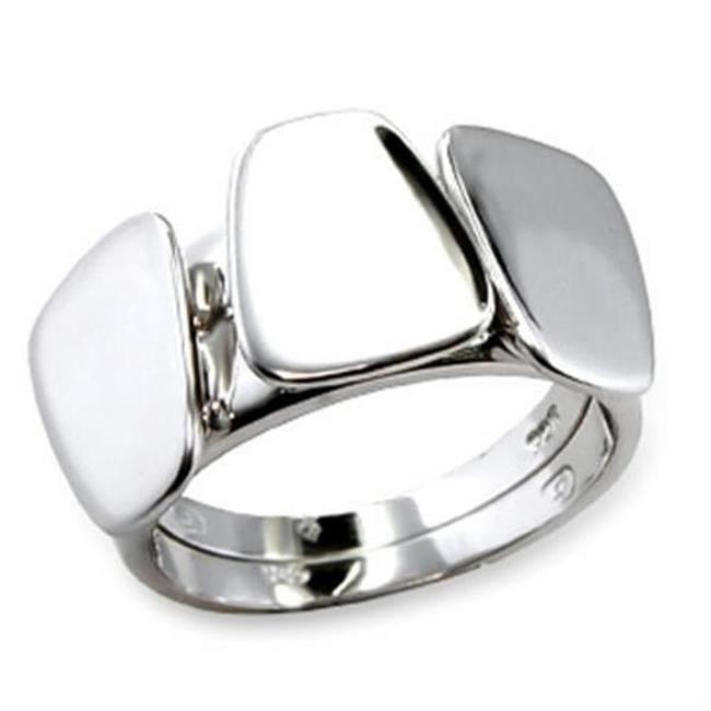 Picture of Alamode 61518-7 Rhodium Brass Ring with No Stone, Size 7
