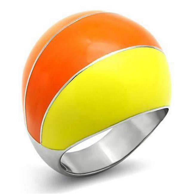 High Polished No Plating Stainless Steel Ring with No Stone, Size 8