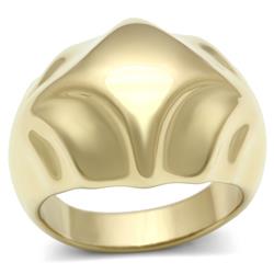 Picture of Alamode GL327-5 IP Gold Ion Plating Brass Ring with No Stone, Size 5