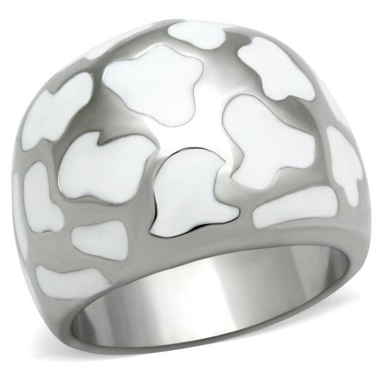 High Polished No Plating Stainless Steel Ring with No Stone, Size 5