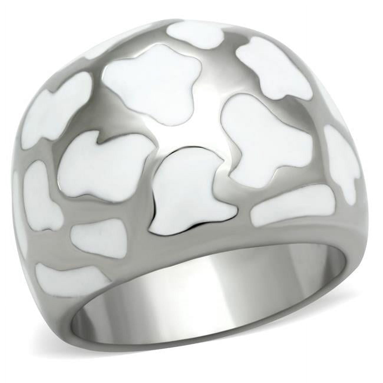 High Polished No Plating Stainless Steel Ring with No Stone, Size 7