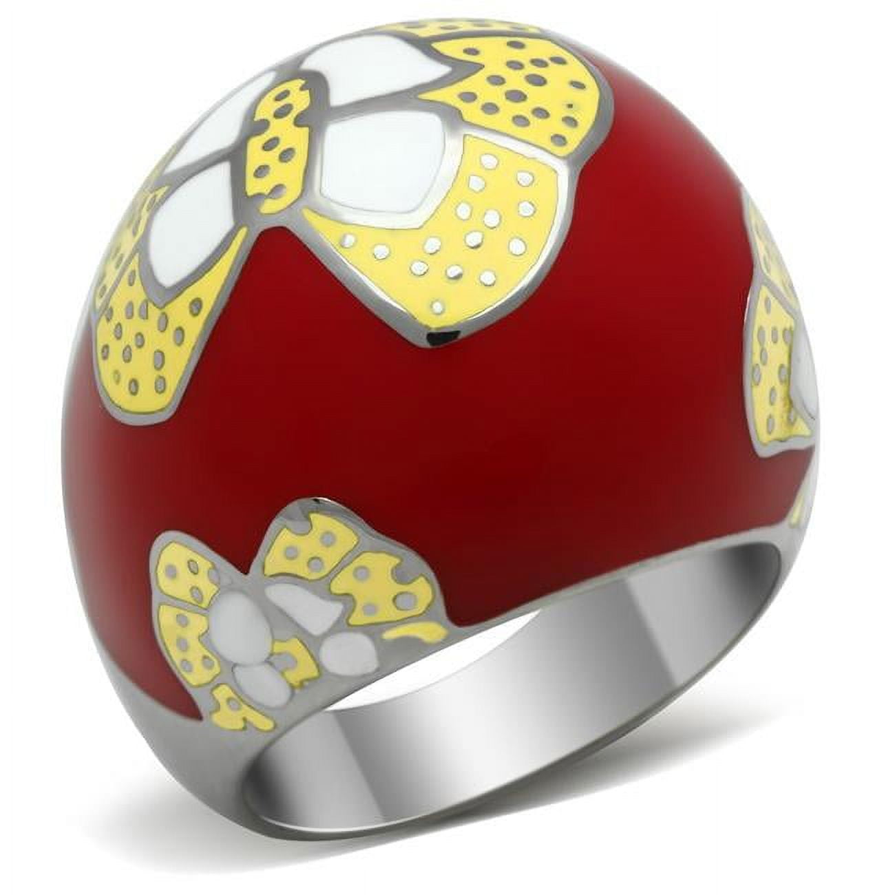 High Polished No Plating Stainless Steel Ring with No Stone, Size 8