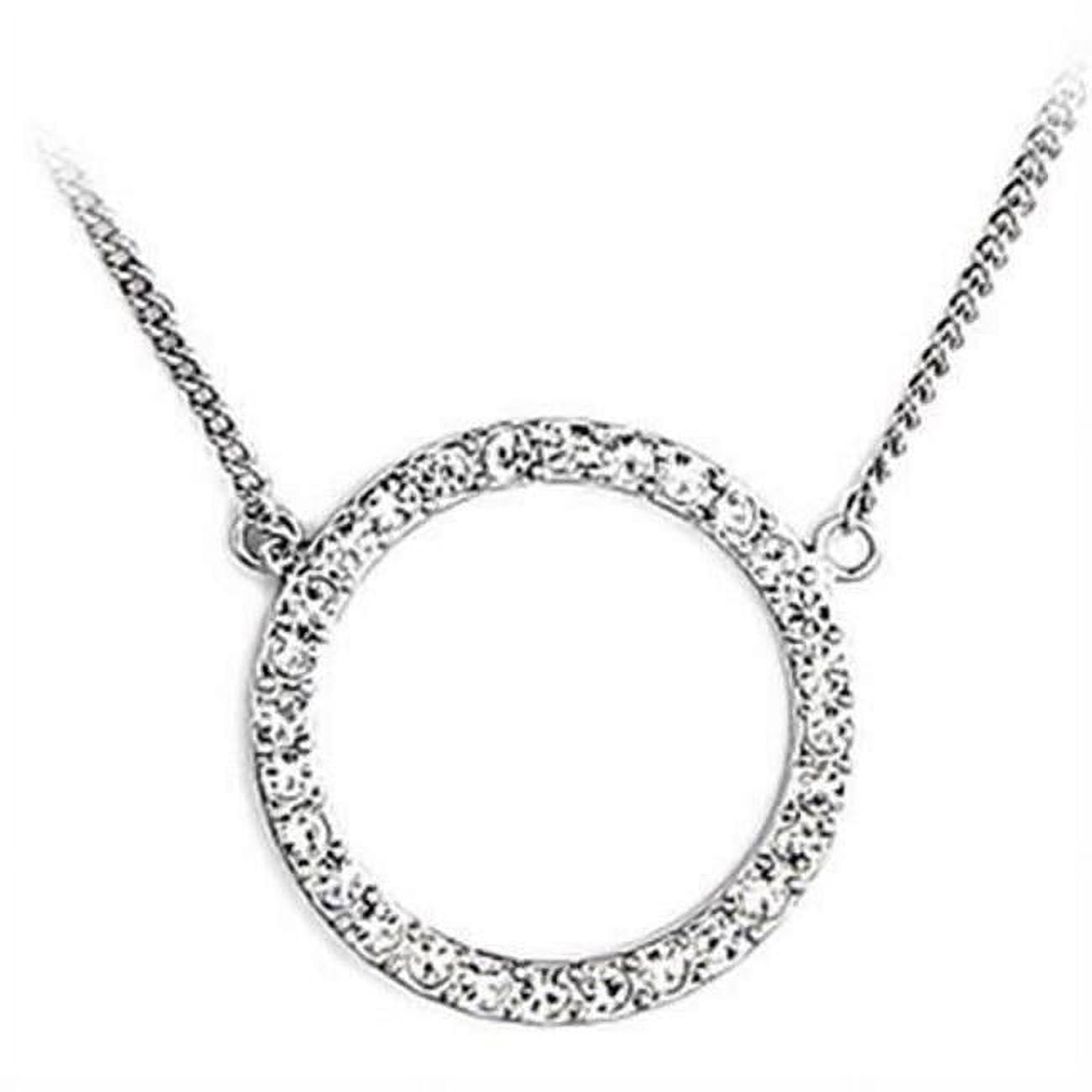 Picture of Alamode 6X448-16 16 in. Rhodium Brass Chain Pendant with Top Grade Crystal&#44; Clear