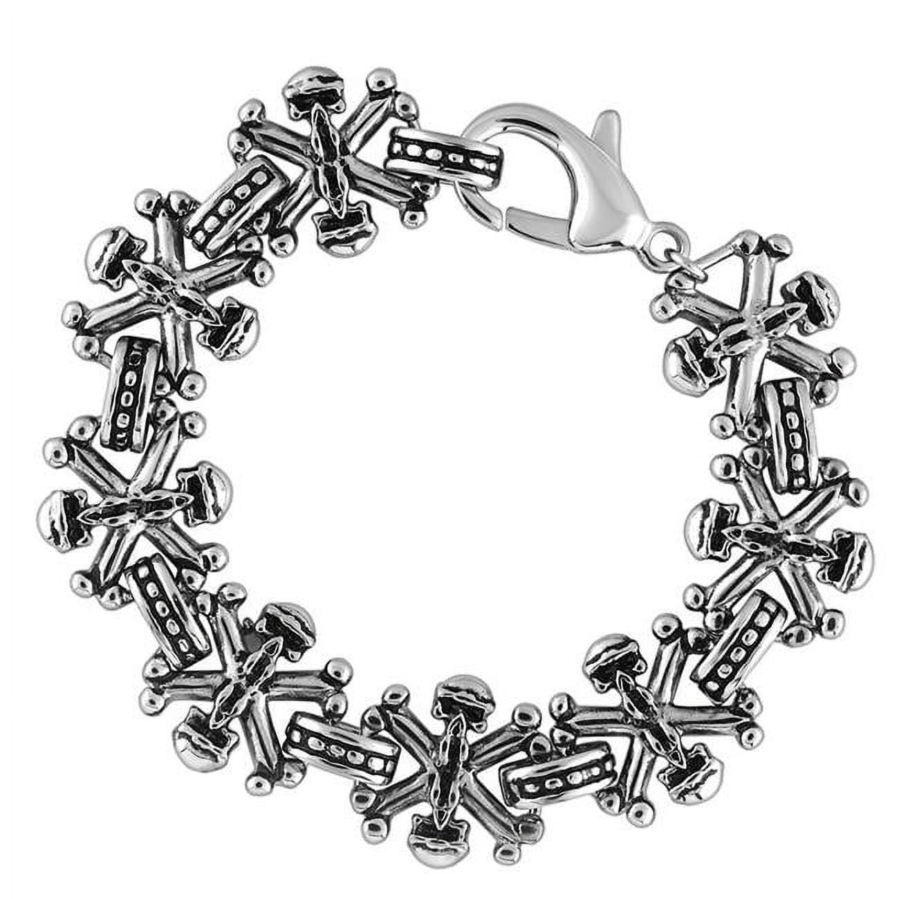Picture of Alamode TK576-8.5 8.5 in. High Polished No Plating Stainless Steel Bracelet with No Stone